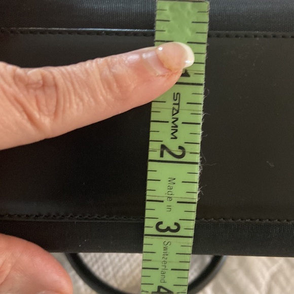 Barry Kieselstein blk leather and silk handbag - Picture 7 of 11